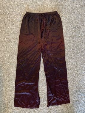Satin Lounge Pants - Black